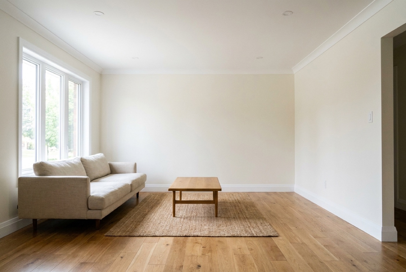 Freshly painted interior with crisp white walls by H&M Solutions, Melbourne
